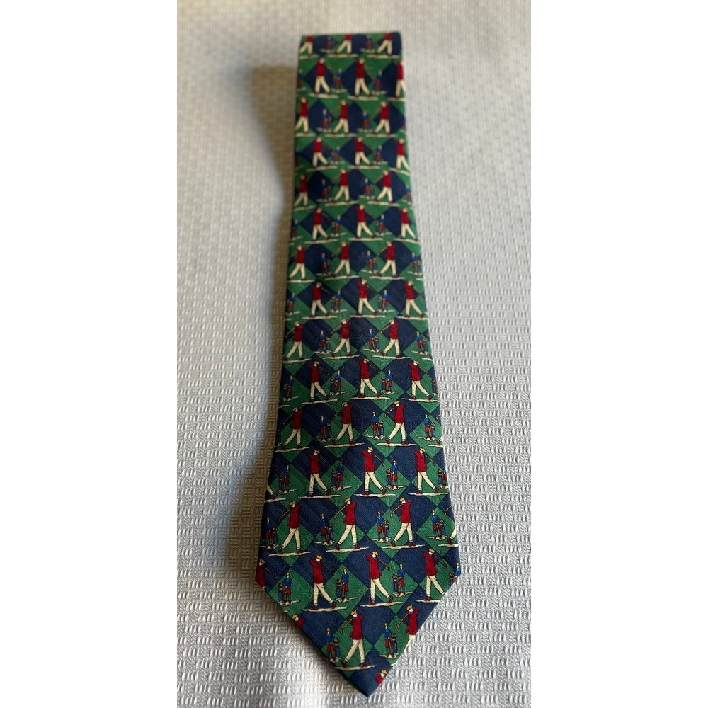 Tommy Hilfiger 100% Silk Golf Tie